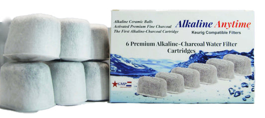 Premium Keurig compatible-Alkaline Ceramic-Charcoal Water Filters Replacement Cartridges - Alkaline Anytime