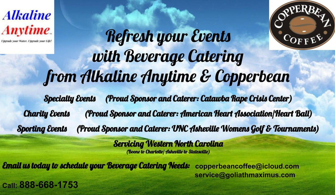 Alkaline Anytime -Copperbean Beverage Catering