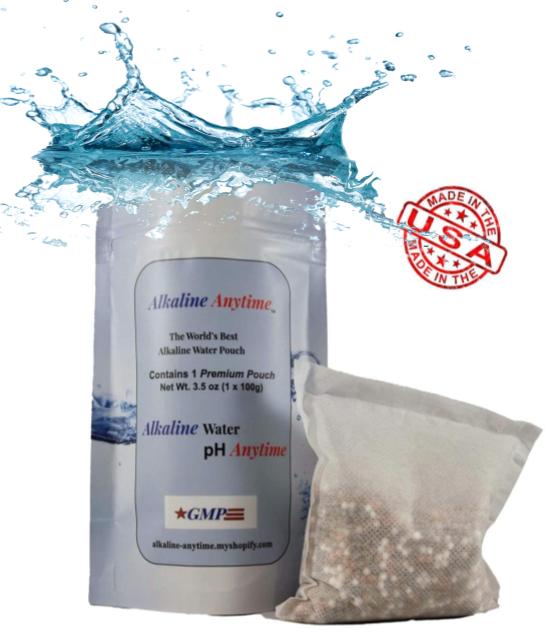 Alkaline Anytime Filter Bundle: Worlds Best Alkaline Water- 3 Pack of 30g and 3 Pack of 100g, Fit Any Container -9.5pH + Ionized Electrolytes