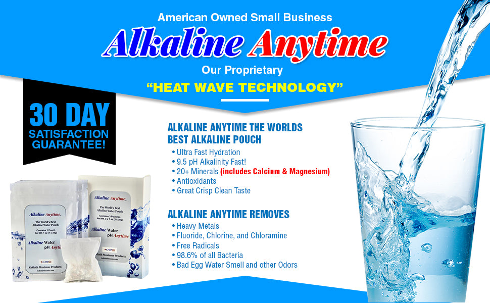 Alkaline Anytime The Best 3 Alkaline Water Filter Pouches - Alkaline Anytime