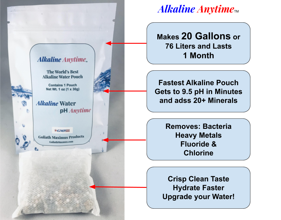 Alkaline Anytime The Best 3 Alkaline Water Filter Pouches - Alkaline Anytime