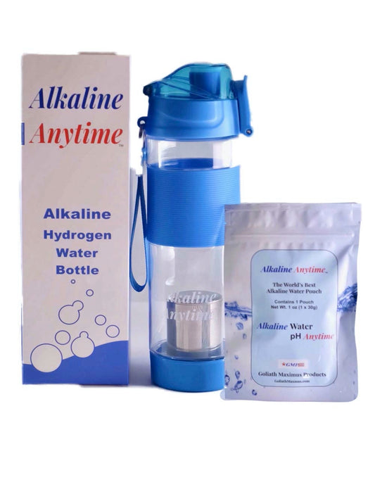 Alkaline Anytime-Sports Alkaline Water Bottle-1 (9.5pH) Alkaline Filter & Stainless Steel Infuser - Alkaline Anytime