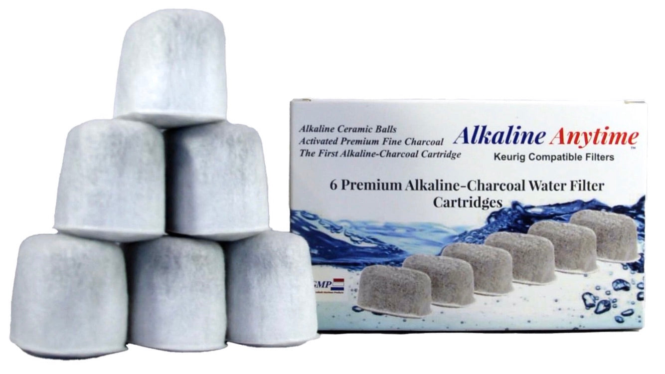 Premium Keurig compatible-Alkaline Ceramic-Charcoal Water Filters Replacement Cartridges - Alkaline Anytime