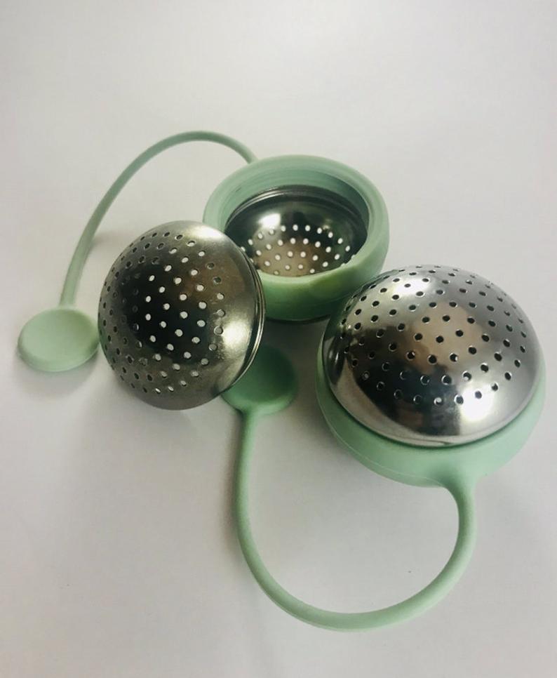 Alkaline Anytime Tea Infusers- 2 Stainless Steel Tea Ball Infusers- Infuse Tea, Coffee or Alkaline Water - Alkaline Anytime